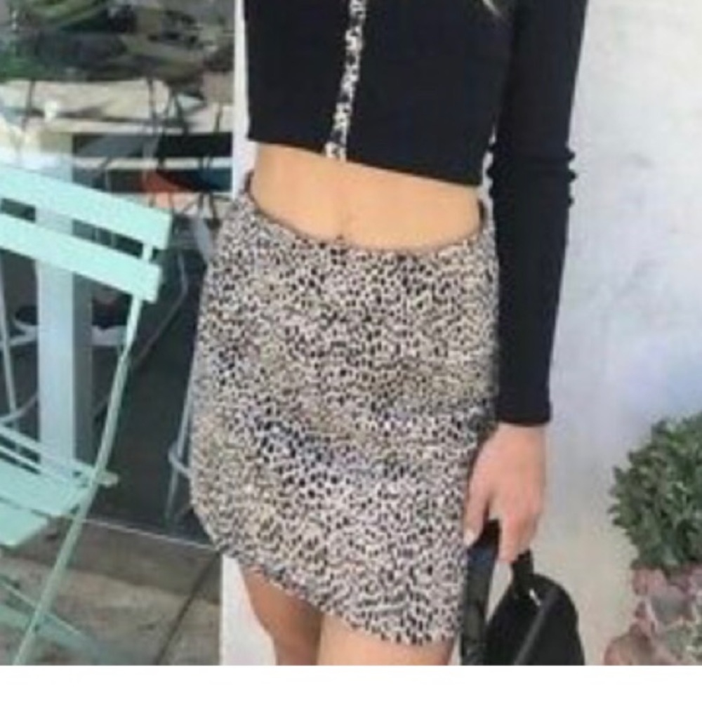 Nordstrom cheetah print mini skirt
